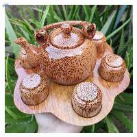 Coconut Wooden Tea Cup