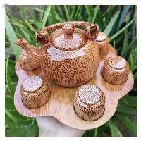 Coconut Wooden Tea Cup