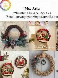 Christmas Wreath Rattan