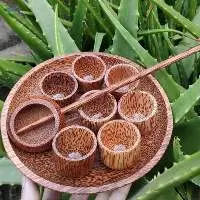 Premium Handmade Coconut Wood Tea Cup