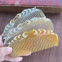 Handmade Natural Buffalo Horn Comb for Hair