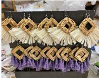 Rattan Earrings