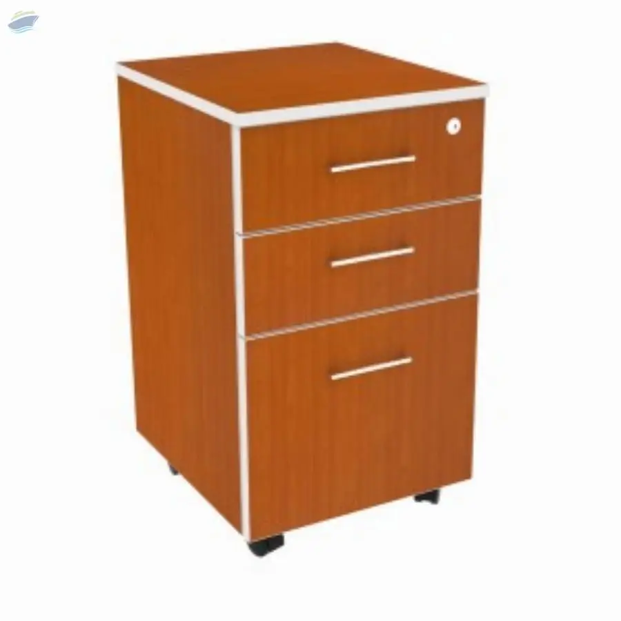 Maple Three Drawer Fix Pedestal 2D 1 FD