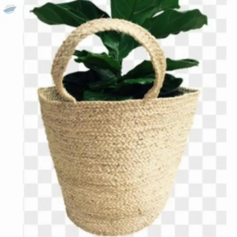 Natural Braided Jute Basket