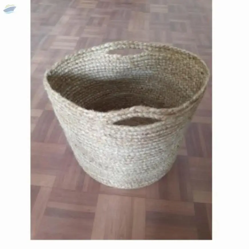 Natural Braided Jute Basket