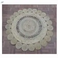 Natural Braided Jute Rug (4 X 4 Feet)