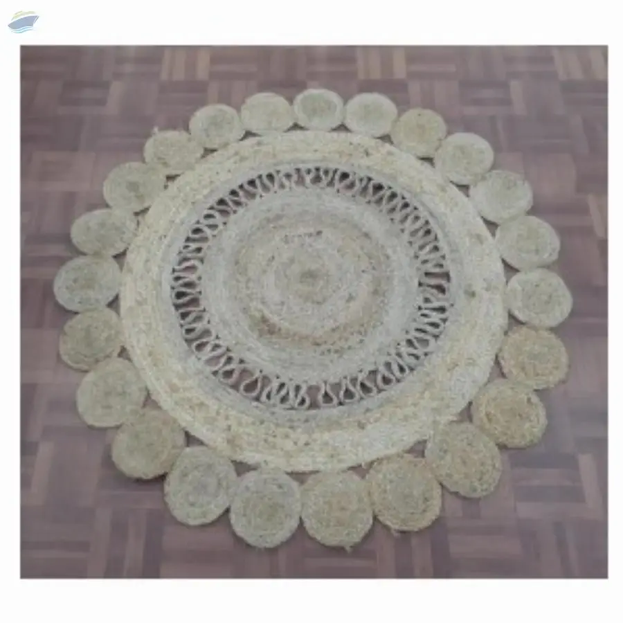 Natural Braided Jute Rug (4 X 4 Feet)
