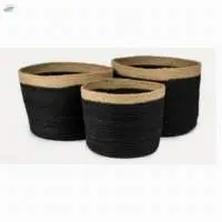 Natural Braided Jute Basket