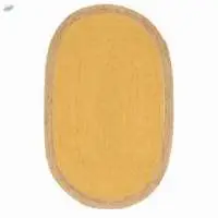 Natural Hand Braided Oval Jute Rug