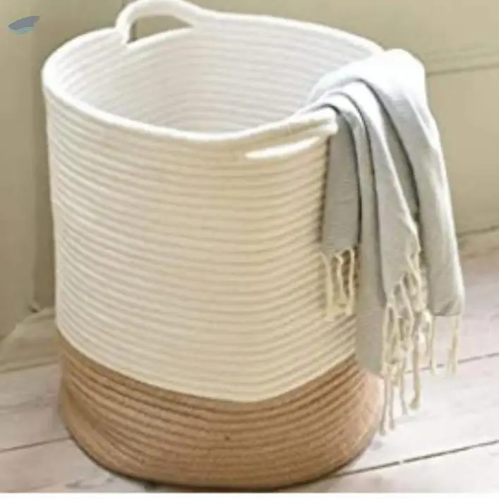 Cotton Handcrafted Woven Storage Basket