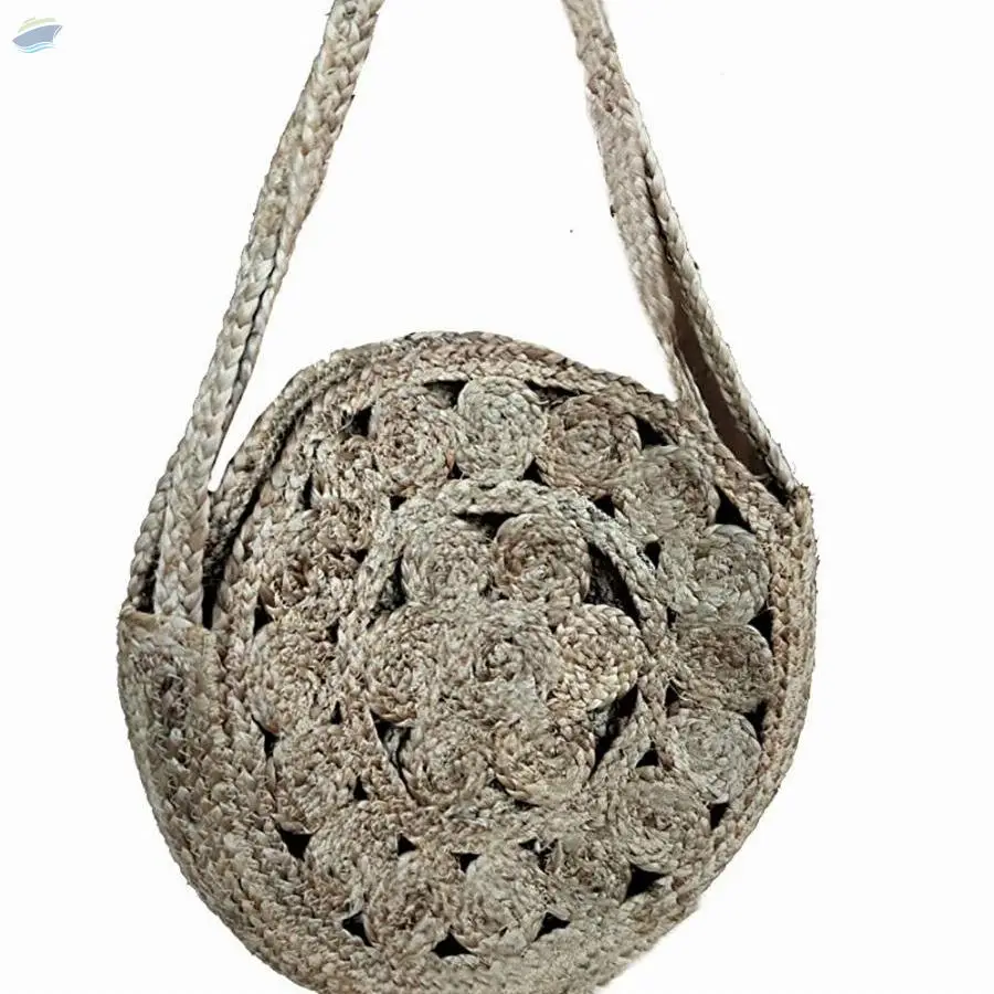 Handloom Eco-Friendly Casual Round Handbag