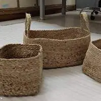 Natural Jute Handcrafted Woven Storage Basket