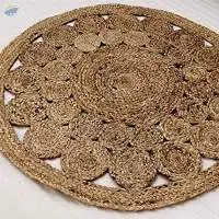 Venn Designn Round Jute Rug Carpet Braided Rug