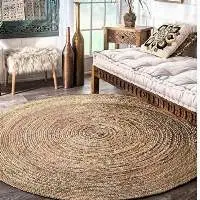 Venn Designn Round Jute Rug Carpet