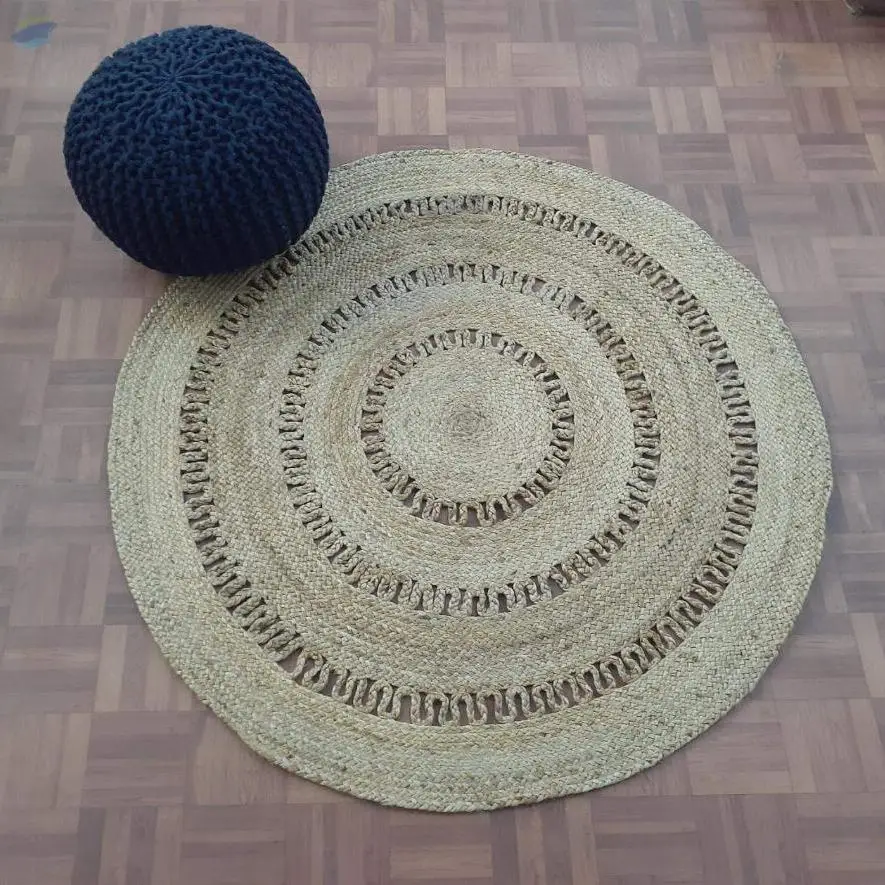 Venn Designn Round Jute Rug