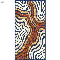 Home Office Zebrano Modern Area Rug