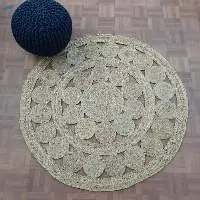 Venn Designn Round Jute Rug Carpet