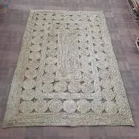 Venn Designn Rectangle Jute Rug Carpet