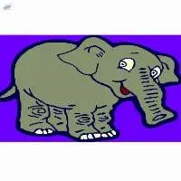 Home Elephant Kids Carpet Green