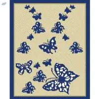 Home Office Design Butterfly Floor Mat