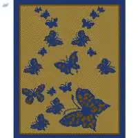 Home Office Design Butterfly Floor Mat