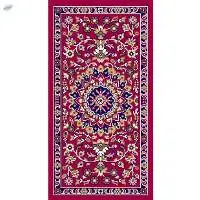 Home Office Design Asav Floor Mat Maroon