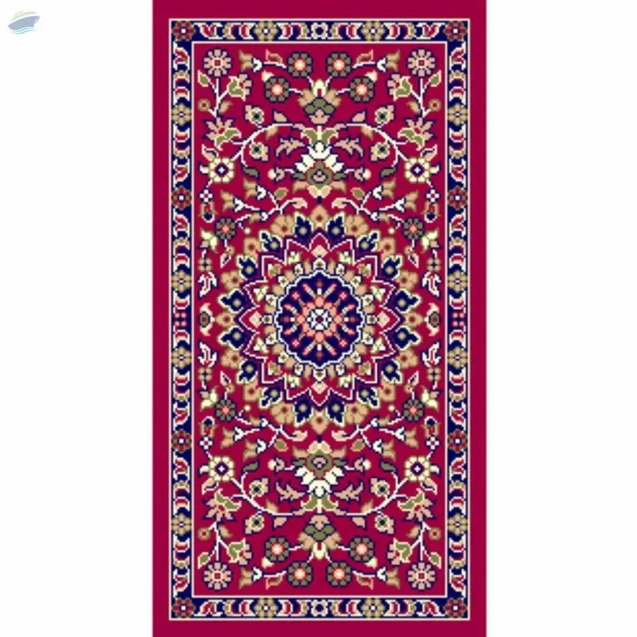 Home Office Design Asav Floor Mat Maroon