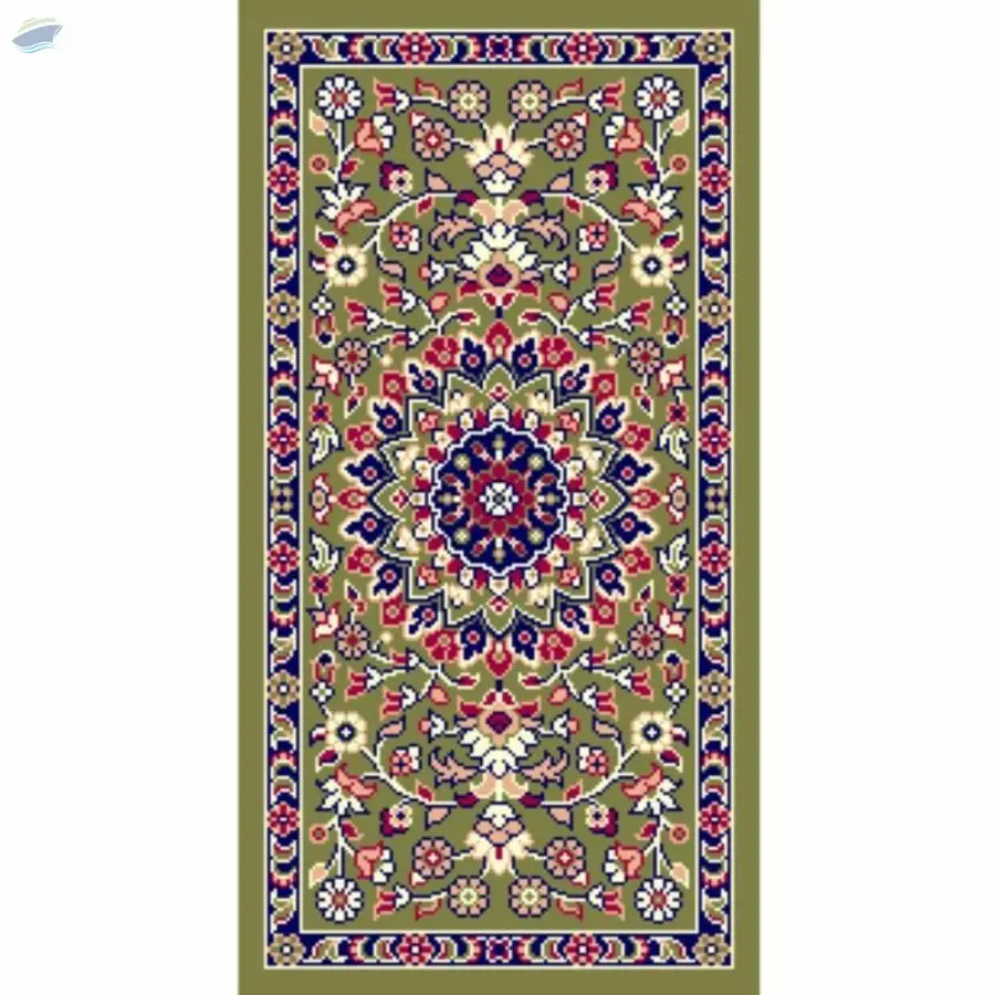 Home Office Design Asav Floor Mat Green