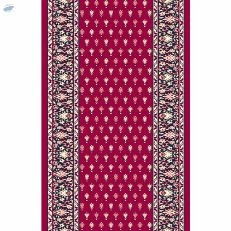 Modern Runner Carpet 4 * 8 Feet Maroon