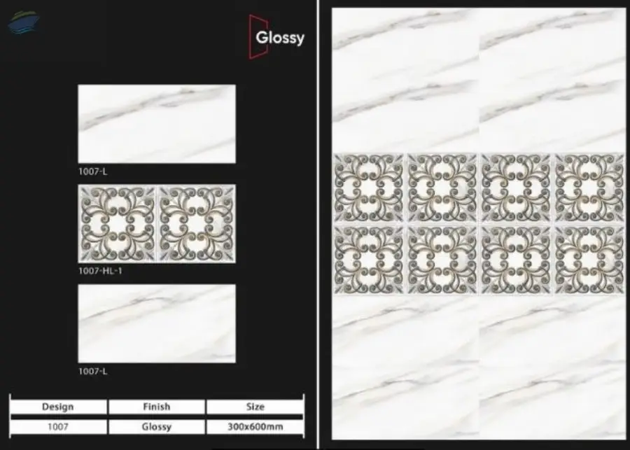 300 x 600 Glossy Ceramic Tiles
