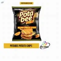 Potabee Potato Chips Melted Cheese Steak