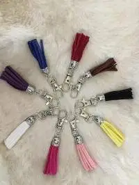 Leather Tassels Keychain