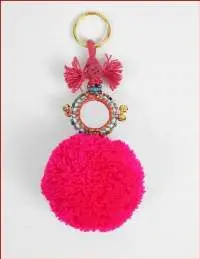 Pom Pom Keychain