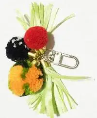 Afroz Woolen Pom Pom Key Ring