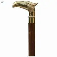 Eagle Walking Stick With Metal Brass Handle