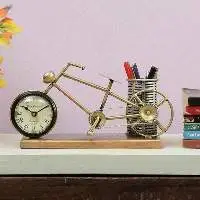Cycle Pen Stand With Clock