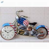 Iron Wall Clock Bike