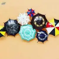 Iron Metal Umbrella Wall Hanging