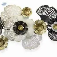 Iron Metal Black & White Wall Hanging