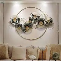 Iron Metal Round Wall Hanging