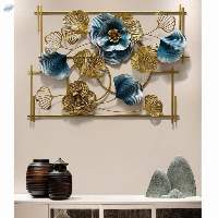 Metal Flower Wall Hanging Panel