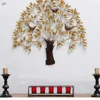Metal Wall Hanging 3 Bird Tree