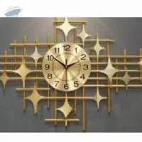Metal Gold Wall Clock