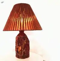 The  Graved Wood Lamp Made In Viet Nam