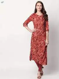 Multi Colour Mixed Print Tangerine Red