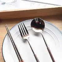 Wooden Handle Chopsticks | 304 Stainless