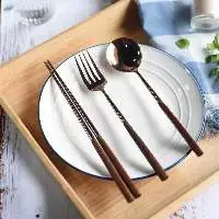 Wooden Handle Fork | 304 Stainless