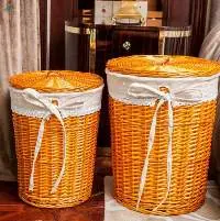 Rattan Wicker Willow Laundry Baskets Organizer