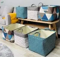 Foldable Oxford Cloth Storage Organizer Baskets