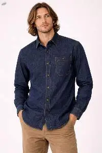 Durable Denim Work Shirt